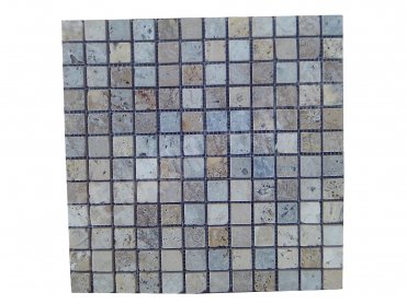 035 - Travertin Mixte Mosaique 2,3x2,3 cm